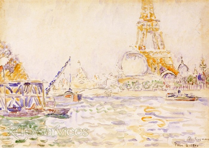 Paul Signac - Ansicht von Paris mit dem Eiffel Turm - View of Paris with the Eiffel Tower